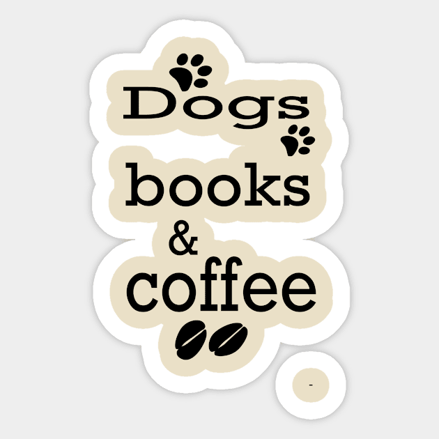 Dogs Books &Coffee; gif idea;cute gift idea Sticker by Rubystor